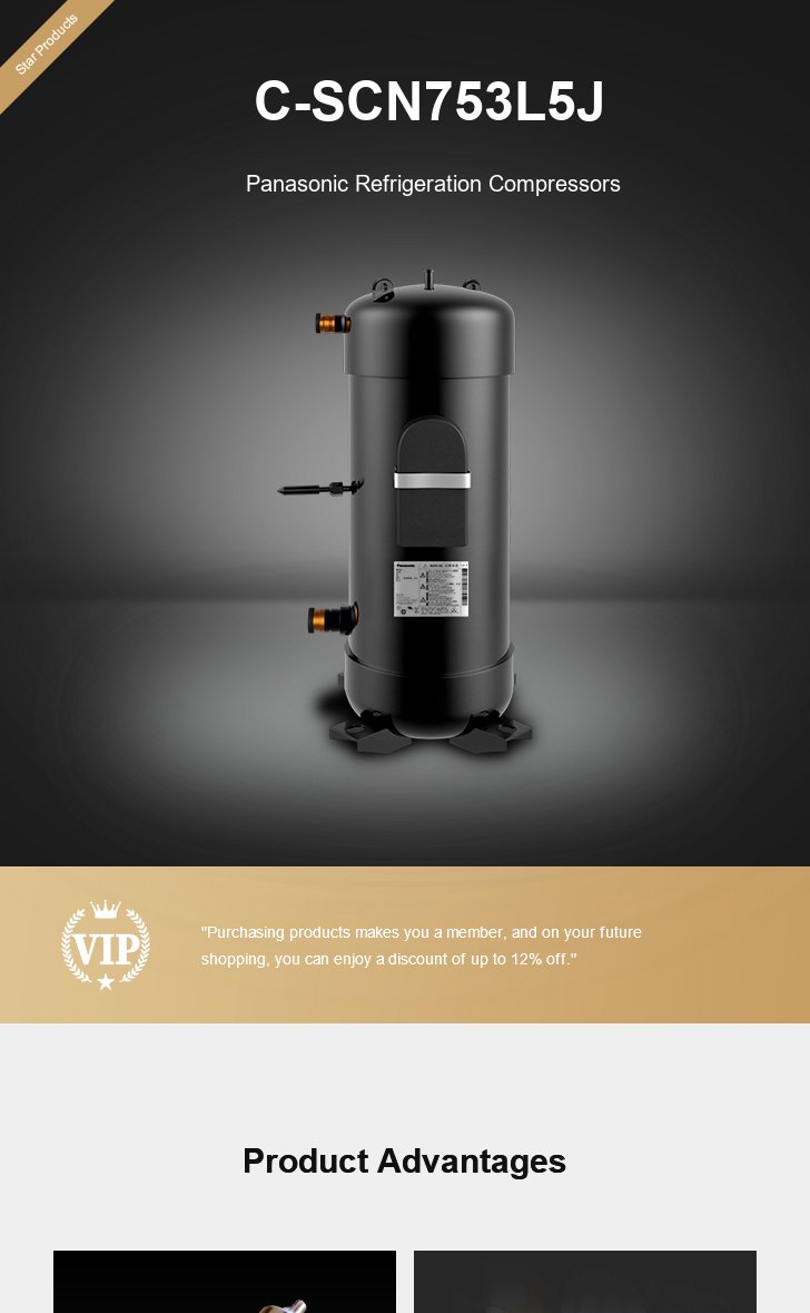 Panasonic Compressor C-SCN753L5J, technical parameters pdf, structure diagram